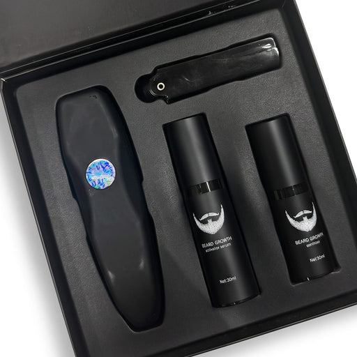 Kroppsbutikken Skjeggvekstsett med microneedling (4 deler)