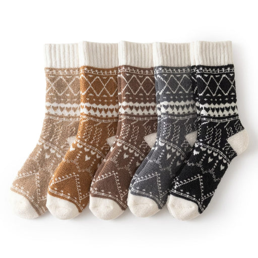 Kroppsbutikken Fluffy vinterstrømper (5-pk)
