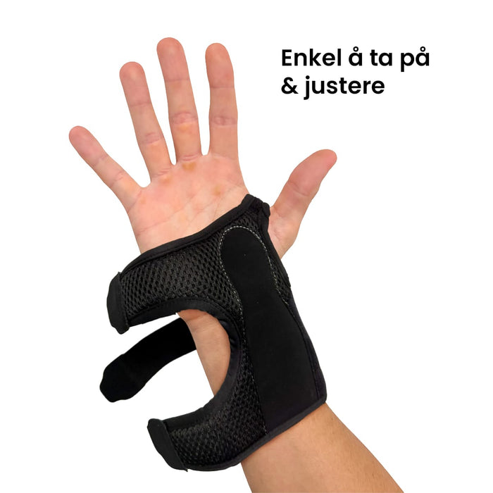 Håndleddsstøtte med støtteskinne