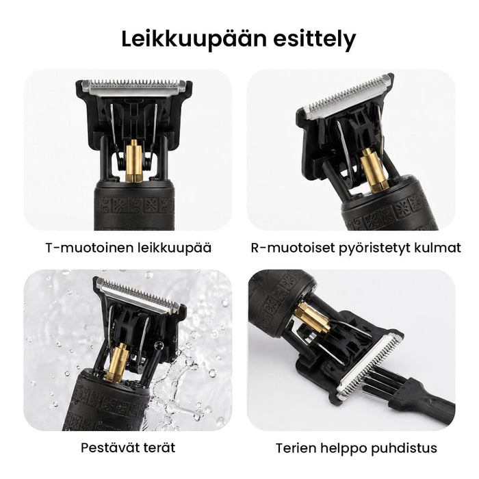 Profesjonelt hår- og skjeggsett (3-sett)