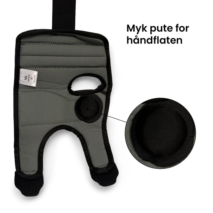 Håndleddsstøtte med støtteskinne