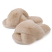 Kroppsbutikken Vintertøfler fluffy – Khaki
