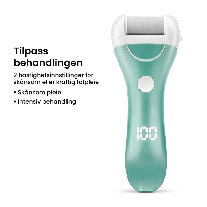 Elektrisk fotfil med 3 slipehoder