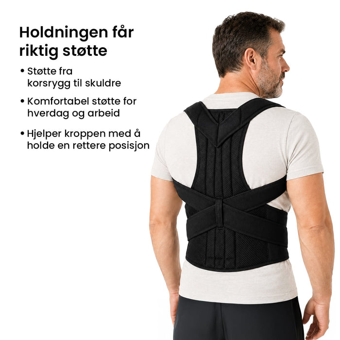 Holdningsvest med ryggstøtte