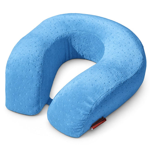 Kroppsbutikken Nakkepute i memory foam – Lyseblå