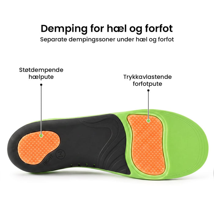 Skoinnlegg med buestøtte