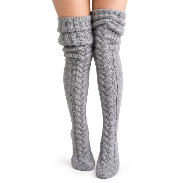 Kroppsbutikken Cozysocks - Varme og behagelige lange strømper – Grå