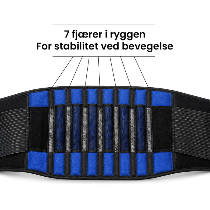 Korsryggbelte (justerbar støtte)