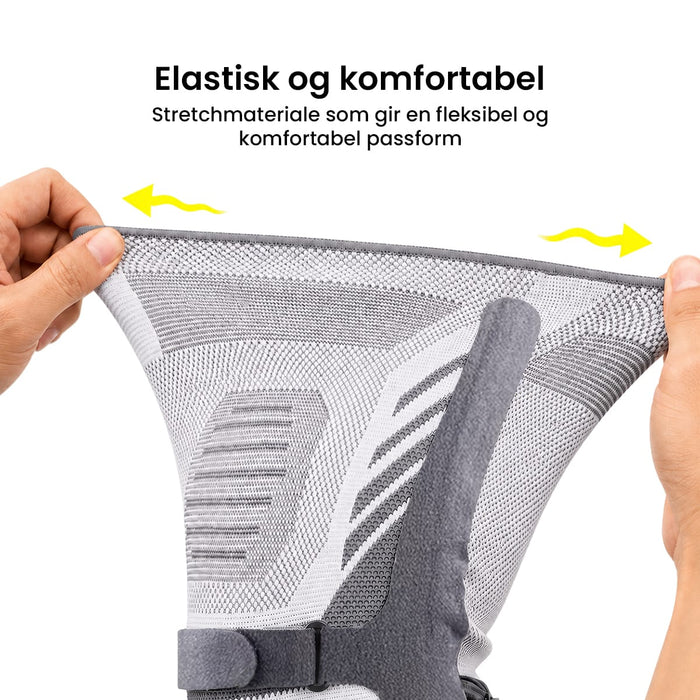Sportsknestøtte med spenne