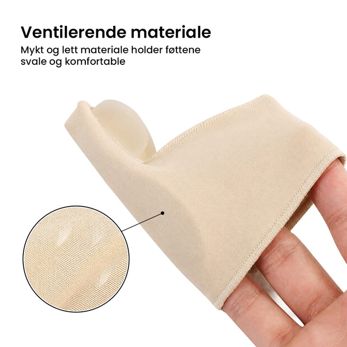 Hallux valgus-beskytter med gelpute