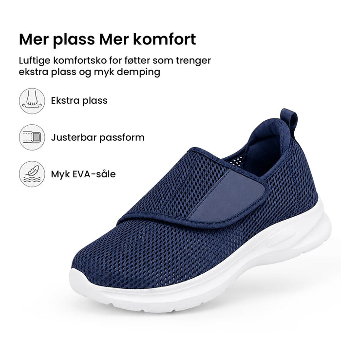Luftige komfortsko
