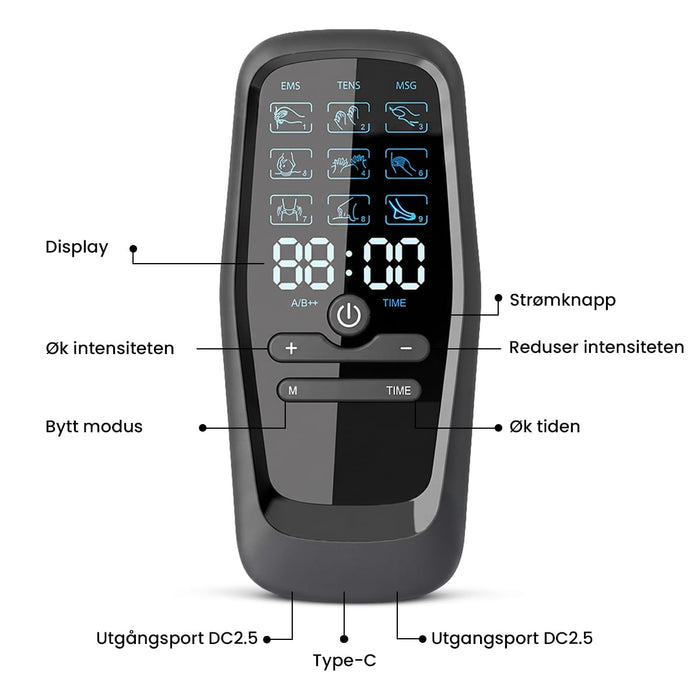 Muskelstimulator (TENS og EMS)