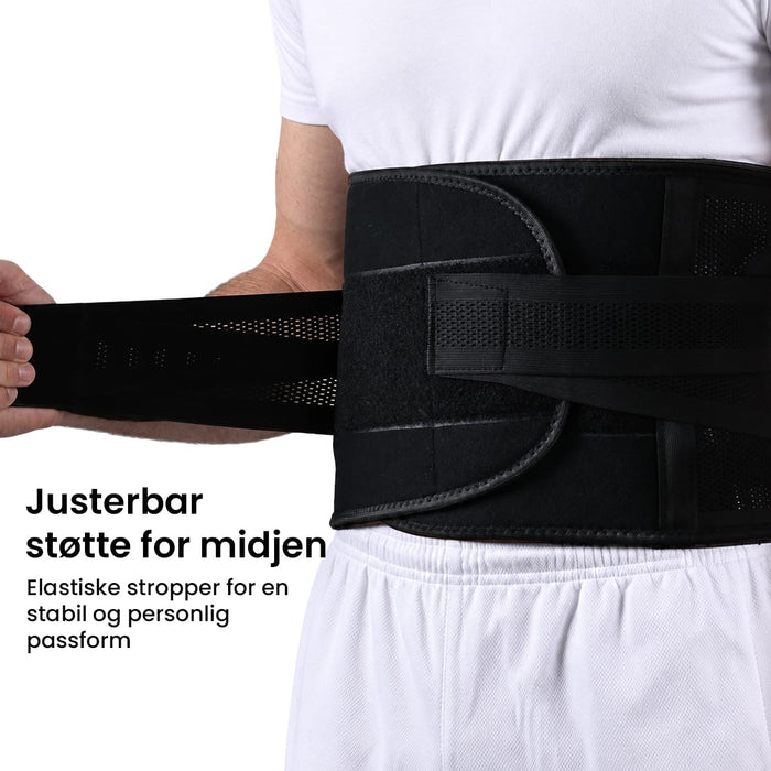 Støttende rygg- og midjebelte