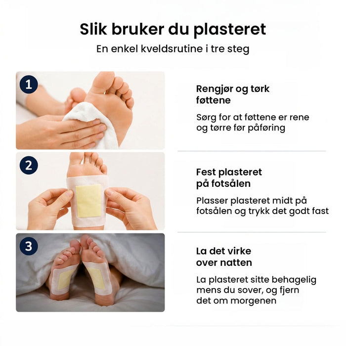 Detox fotplaster (10-pk)