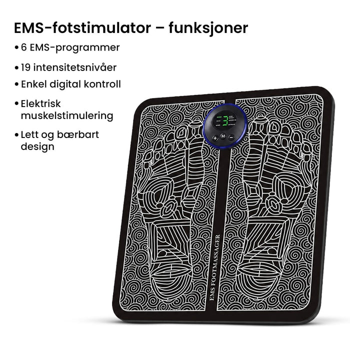Fotmassasjeapparat (EMS smart modell)
