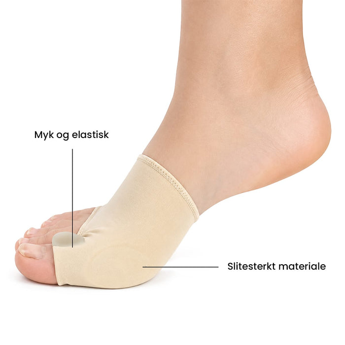 Hallux valgus-beskytter med gelpute