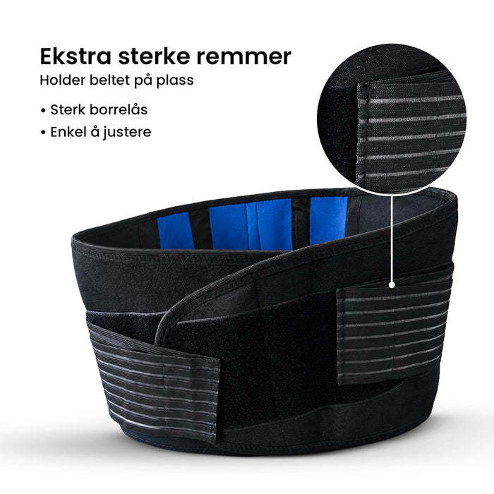 Korsryggbelte (justerbar støtte)