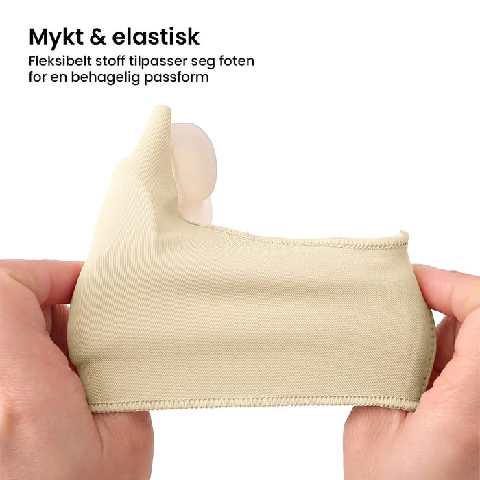 Hallux valgus-beskytter med gelpute