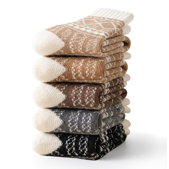 Kroppsbutikken Fluffy vinterstrømper (5-pk)