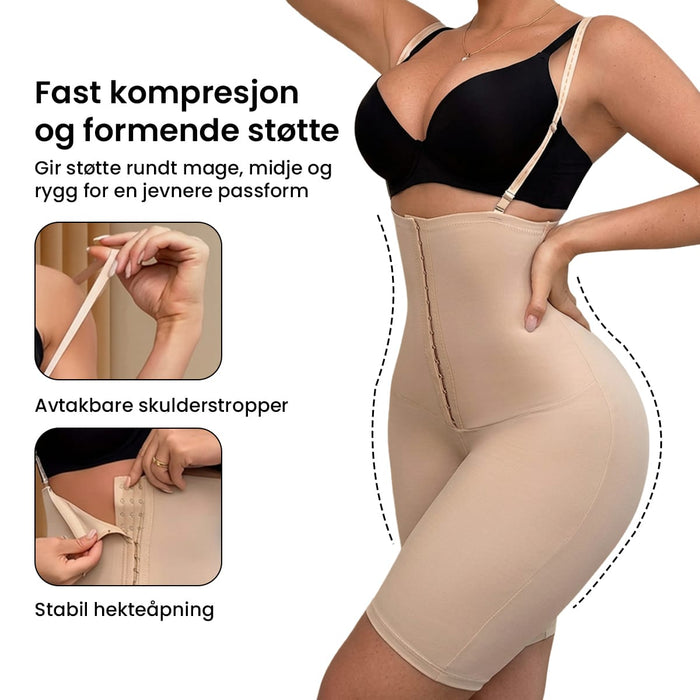Shapingshorts med skulderstropper