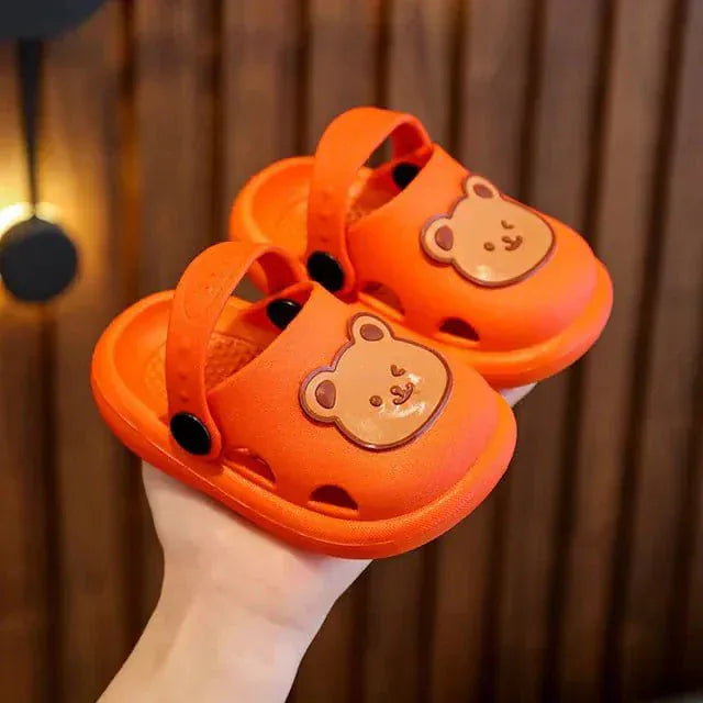 Kroppsbutiken Barnetøfler Appelsin / 18-19 Cubby Bear tøfler