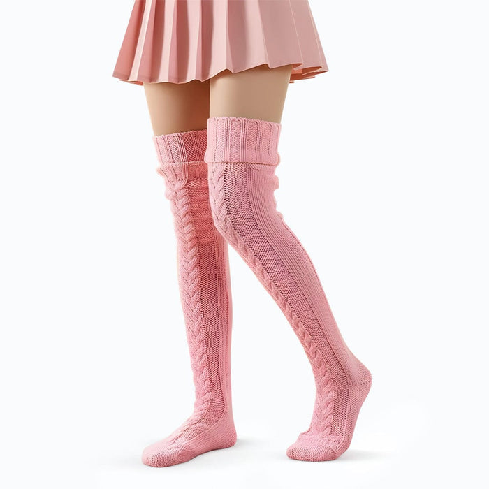 Kroppsbutiken benstrekk Rosa Cozysocks - Varme og behagelige lange strømper