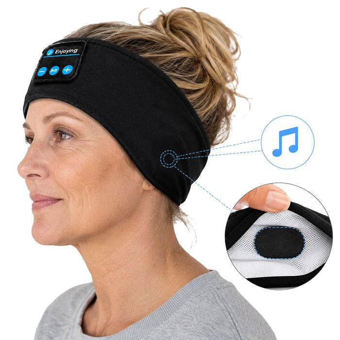 Kroppsbutikken Pannebånd med hodetelefoner (Bluetooth)