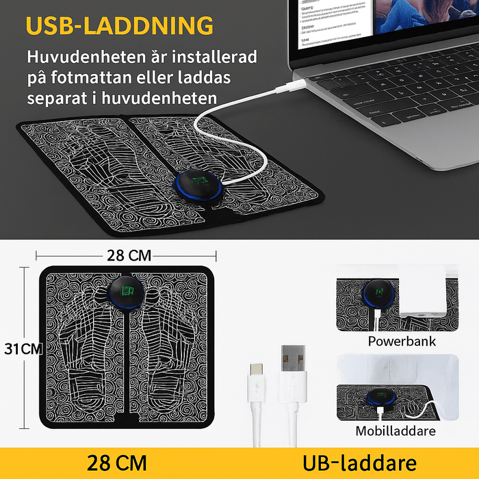 Kroppsbutiken EMS-massasje Standardtittel EMS fotmassasje