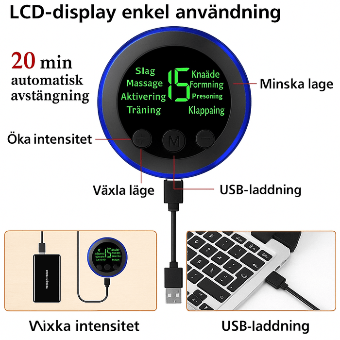 Kroppsbutiken EMS-massasje Standardtittel EMS fotmassasje