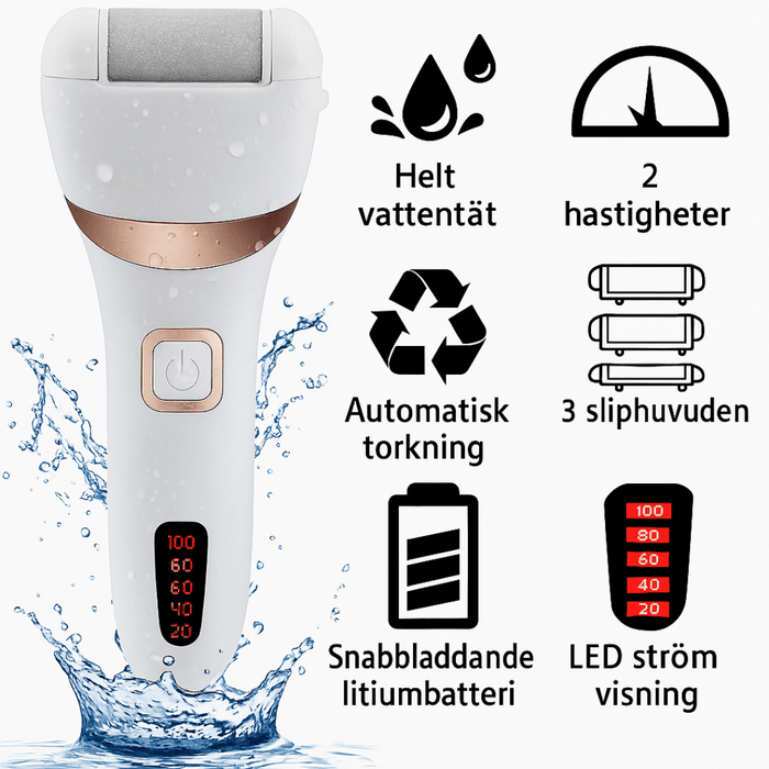 Kroppsbutiken Fotfil Standardtittel Elektrisk fotfil for hard hud