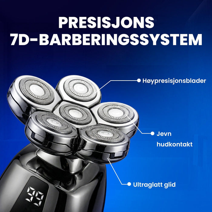 Kroppsbutiken Hårtrimmer Standardtittel Barberhode 7D (multifunksjonell)