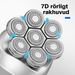Kroppsbutiken Hårtrimmer Standardtittel Barberhode 7D (multifunksjonell)