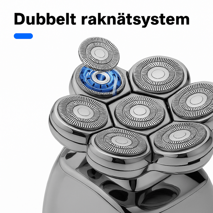 Kroppsbutiken Hårtrimmer Standardtittel Barberhode 7D (multifunksjonell)