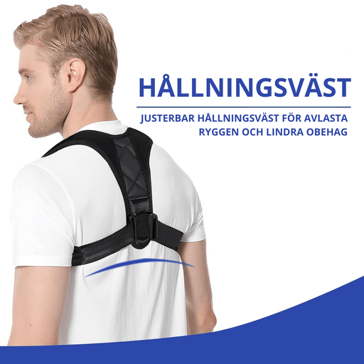 Kroppsbutiken Holdning Holdningsvest (justerbar)