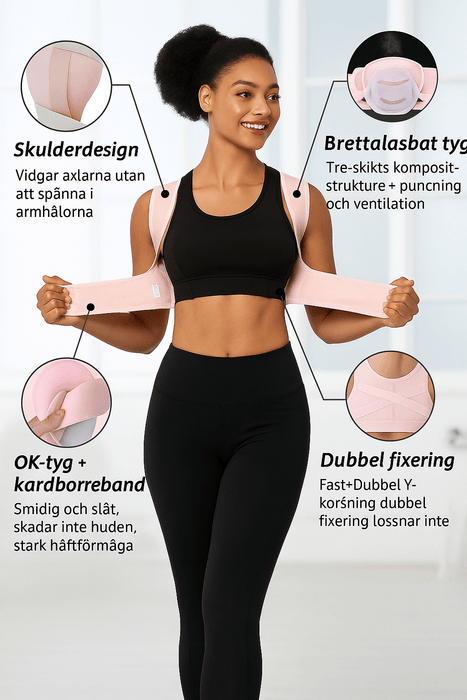Kroppsbutiken Holdning Holdningsvest (øvre rygg)