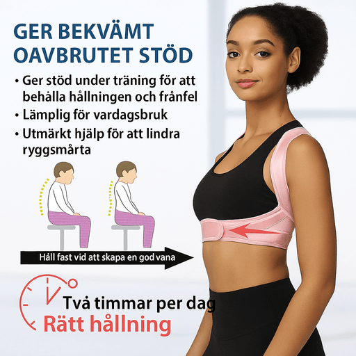 Kroppsbutiken Holdning Holdningsvest (øvre rygg)