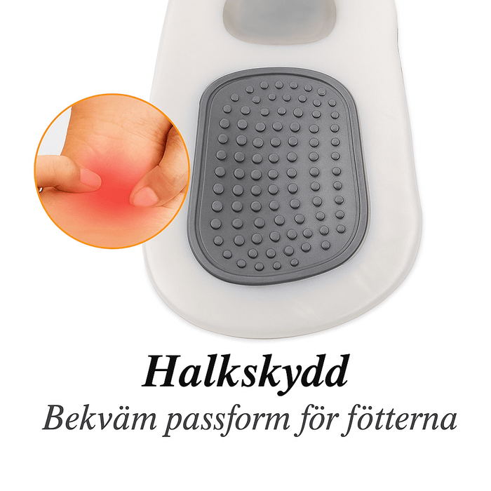 Kroppsbutiken Hulfotsinnlegg Hålfotsstøtte for pronasjon (x4)