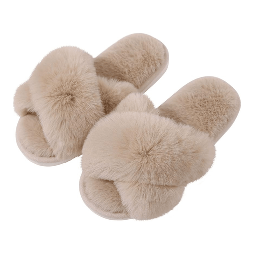 Kroppsbutiken Innetøfler Khaki / 36-37 Vintertøfler fluffy
