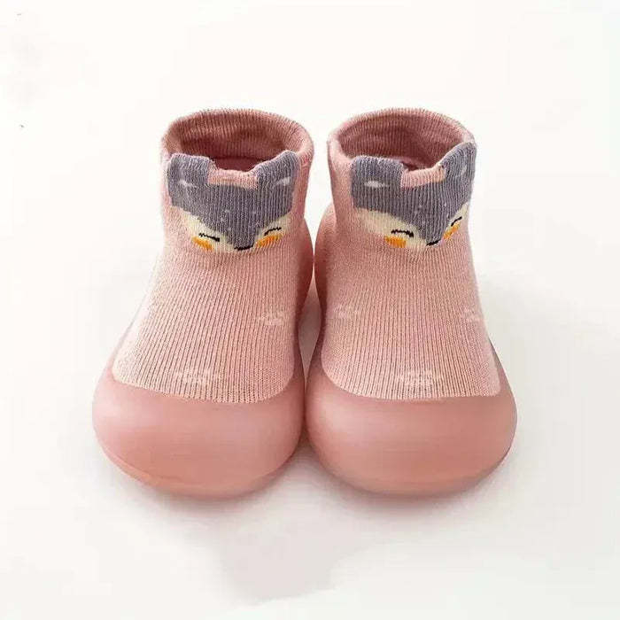 Kroppsbutiken Innetøfler Rosa / 18-19 Slip-on barnesko med tegneseriefigurer