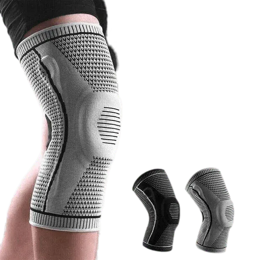 Kroppsbutiken Knestøtte Grå / S Knestøtte (elastisk støtte)