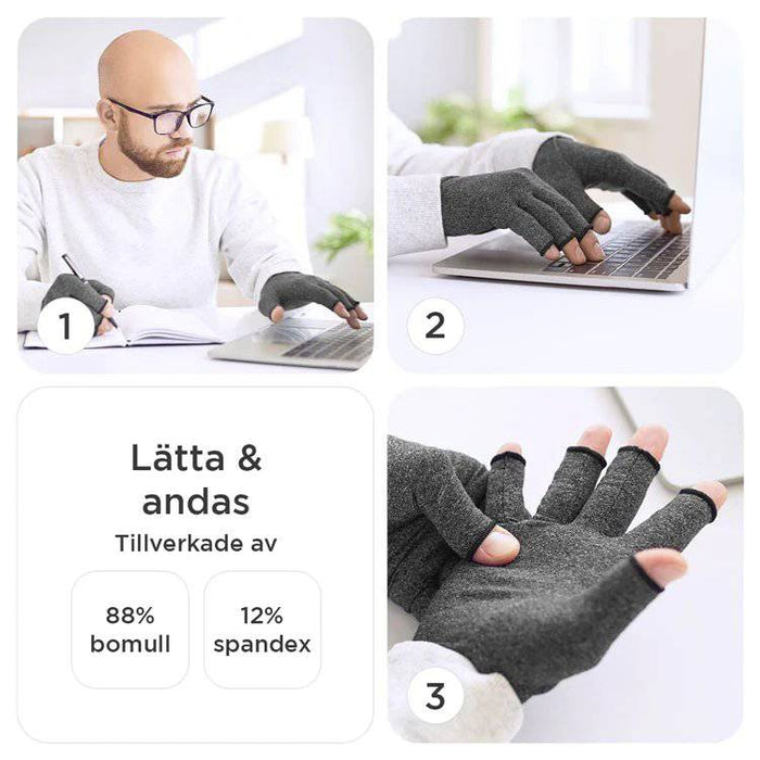 Kroppsbutiken Kompresjonshansker Kompresjonshansker for artritt