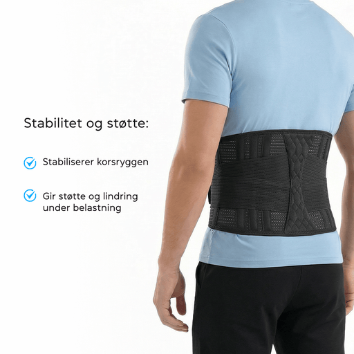Kroppsbutiken Lumbalbelte Korsryggstøttebelte Pro