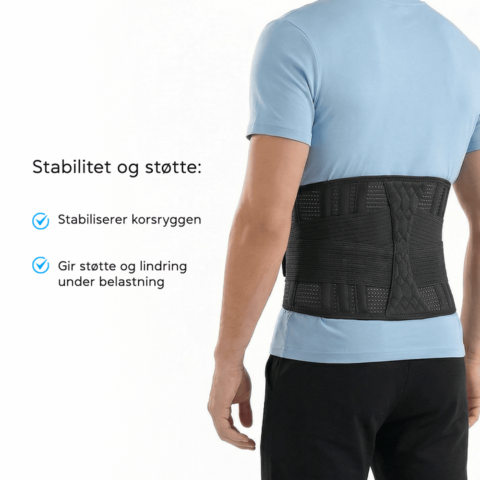 Kroppsbutiken Lumbalbelte Korsryggstøttebelte Pro
