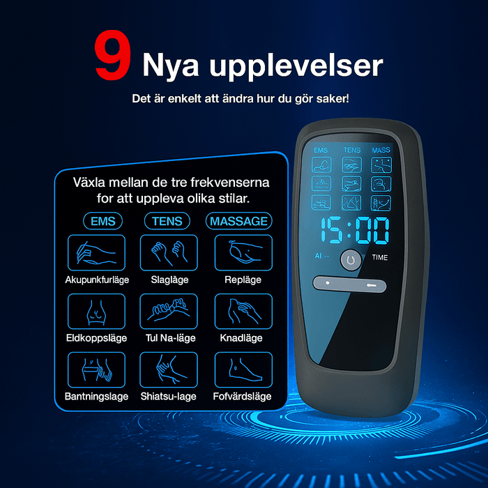Kroppsbutiken Massasje Standardtittel Muskelstimulator (TENS og EMS)