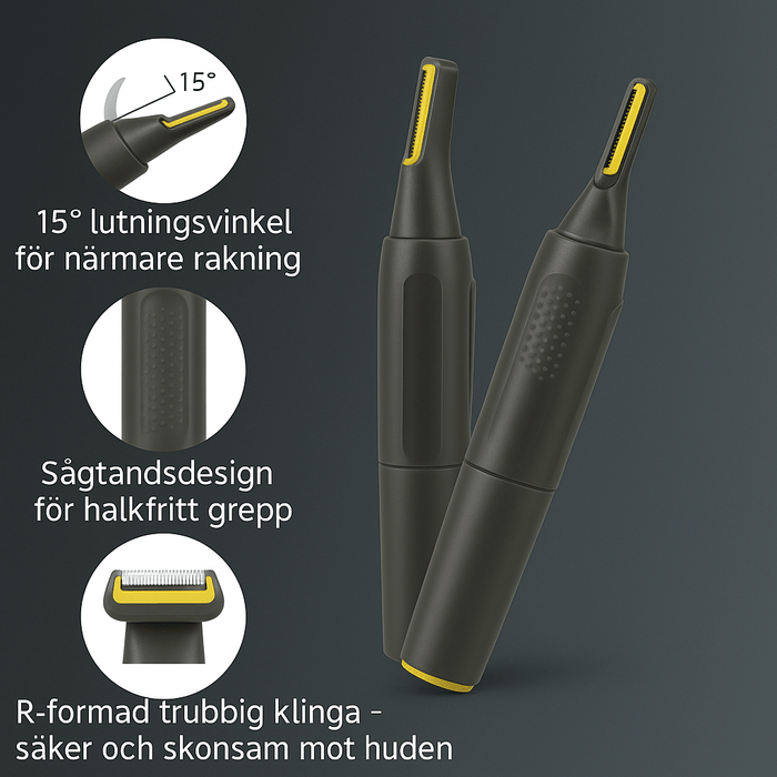 Kroppsbutiken Nesetrimmer Standardtittel Nesehårstrimmer med LED (2 tilbehør)